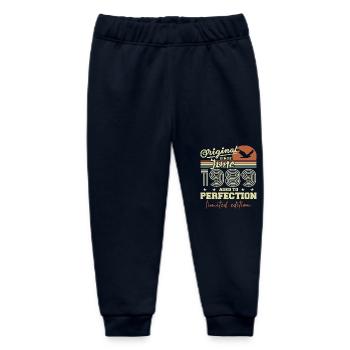 Geboren im Juni 1989, Juni 1989, geboren im Juni 1989 Juni 1989 - Baby Organic Jogginghose Baby Tumbler von Stanley/Stella - Navy - Vorne