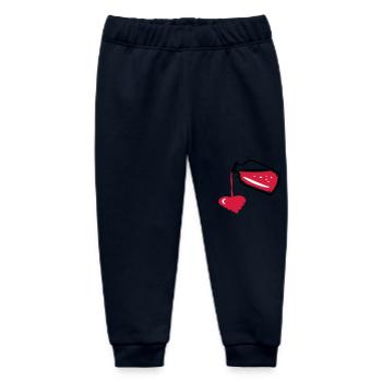 Love potion in a glass bottle & liquid heart - Baby Organic Sweatpants by Stanley/Stella - navy - Front
