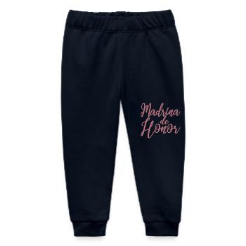 Madrina de Honor Bridesmaid Wedding Team Bride - Baby Organic Sweatpants by Stanley/Stella - navy - Front