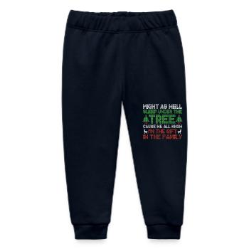 Alle wissen, dass ich das Geschenk in der Familie bin - Baby Organic Jogginghose Baby Tumbler von Stanley/Stella - Navy - Vorne