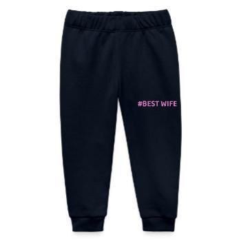 #Best Wife Beste Ehefrau Lieblingsmensch - Baby Organic Jogginghose Baby Tumbler von Stanley/Stella - Navy - Vorne