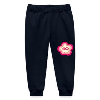 HAPPY BIRTHDAY. HAPPY BIRTHDAY. ANNIVERSARY. - Baby Organic Sweatpants by Stanley/Stella - navy - Front