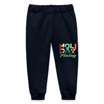 Holiday Feeling  - Baby Organic Jogginghose Baby Tumbler von Stanley/Stella - Navy - Vorne