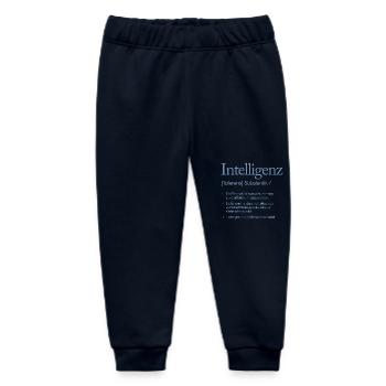 Intelligenz Wortdefinition Wissen Social Media - Baby Organic Jogginghose Baby Tumbler von Stanley/Stella - Navy - Vorne