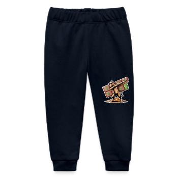 Dabbing Dromedar & Dubai Schokolade - Baby Organic Jogginghose Baby Tumbler von Stanley/Stella - Navy - Vorne