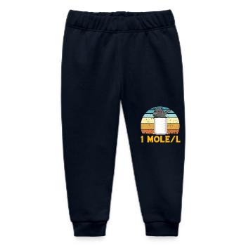 Mole Dabbing - Baby Organic Sweatpants by Stanley/Stella - navy - Front