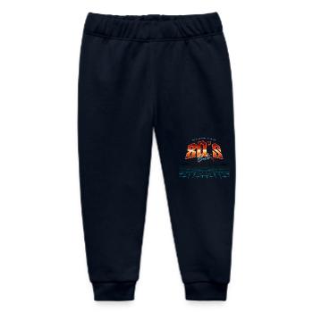 Neon Synthwave 80s Beats - Baby Organic Jogginghose Baby Tumbler von Stanley/Stella - Navy - Vorne