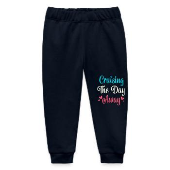 Cruise Cruise Ship - Baby Organic Sweatpants by Stanley/Stella - navy - Front