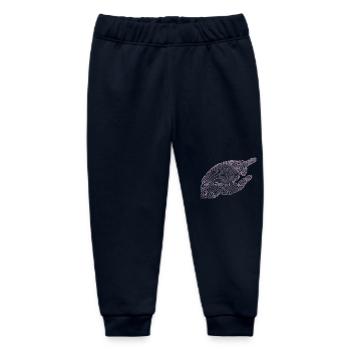 Geometrische Hand Silhouette mit Fraktalen - Baby Organic Jogginghose Baby Tumbler von Stanley/Stella - Navy - Vorne