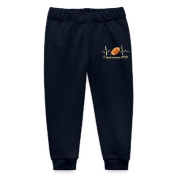rugby c'est dans mon adn - Pantalon de jogging bébé bio Stanley/Stella - marine - Devant