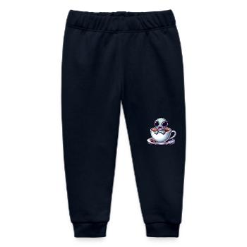 Alien Kaffeeliebhaber Koffein Schock - Baby Organic Jogginghose Baby Tumbler von Stanley/Stella - Navy - Vorne
