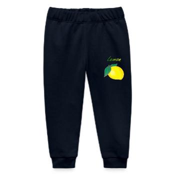 Lemon - Baby Organic Sweatpants by Stanley/Stella - navy - Front