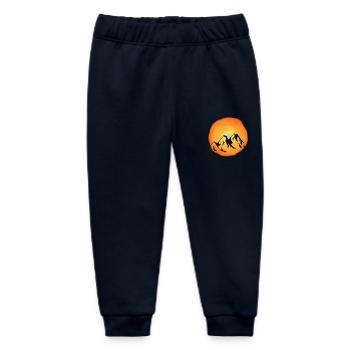 Sunshine, Mountains, Wilderness, Sunrays, Mountain - Baby Organic Sweatpants by Stanley/Stella - navy - Front