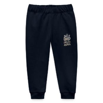 Dad's bench always ready for smile - Baby Organic Sweatpants by Stanley/Stella - navy - Front