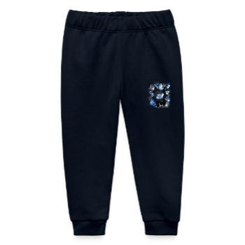 Butterflies Butterfly Insect Insects - Baby Organic Sweatpants by Stanley/Stella - navy - Front