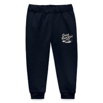 Great River Road Road Trip Scenery - Baby Organic Sweatpants by Stanley/Stella - navy - Front