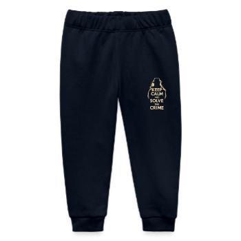Gardez votre calme et résolvez le mystère du crime et du meurtre - Pantalon de jogging bébé bio Stanley/Stella - marine - Devant