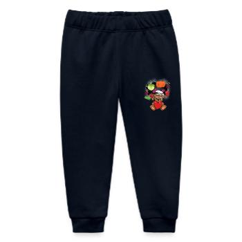 Teddy Cook Cooks Cook Vegetable Cooking Bear - Baby Organic Sweatpants by Stanley/Stella - navy - Front