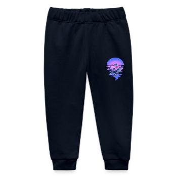 Animaux marins Mammifère marin Poisson Poisson Océan Fin - Pantalon de jogging bébé bio Stanley/Stella - marine - Devant