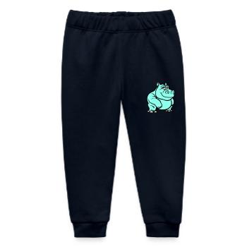 Nilpferd Comic - Baby Organic Jogginghose Baby Tumbler von Stanley/Stella - Navy - Vorne