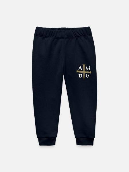 Drei Nägel kreuzen AMDG - Baby Organic Jogginghose Baby Tumbler von Stanley/Stella - Navy