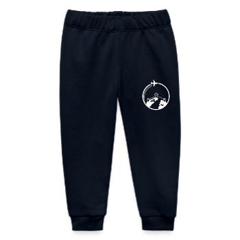 Weltreise-Routenflug - Baby Organic Jogginghose Baby Tumbler von Stanley/Stella - Navy - Vorne