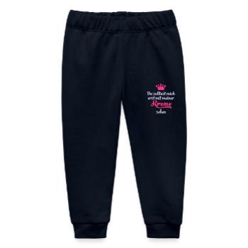 Krone - Baby Organic Jogginghose Baby Tumbler von Stanley/Stella - Navy - Vorne