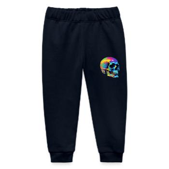 Skull - Baby Organic Jogginghose Baby Tumbler von Stanley/Stella - Navy - Vorne