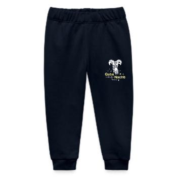 Schaf Schafbock gute Nacht - Baby Organic Jogginghose Baby Tumbler von Stanley/Stella - Navy - Vorne