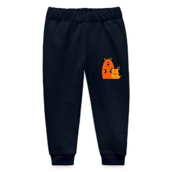 Bär & Fuchs - Baby Organic Jogginghose Baby Tumbler von Stanley/Stella - Navy - Vorne