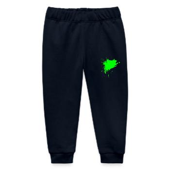 Stain Brush Color Sprayed light green Dirt Green - Baby Organic Sweatpants by Stanley/Stella - navy - Front