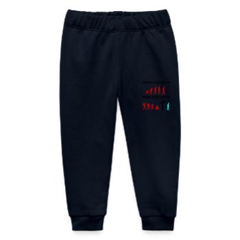 true evolution jesus - Baby Organic Sweatpants by Stanley/Stella - navy - Front