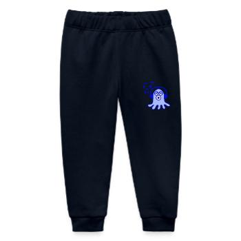 Süßer Oktopus Kraken Tintenfisch Hört Laut Musik - Baby Organic Jogginghose Baby Tumbler von Stanley/Stella - Navy - Vorne