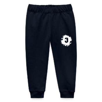 3 blobs - Baby Organic Sweatpants by Stanley/Stella - navy - Front