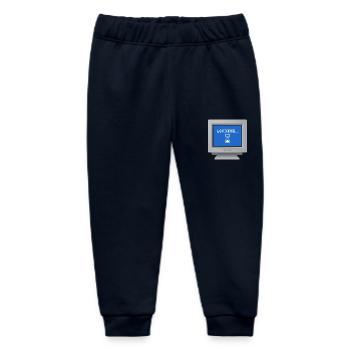 CRT design - Loading Wallpaper - Baby Organic Sweatpants by Stanley/Stella - navy - Front