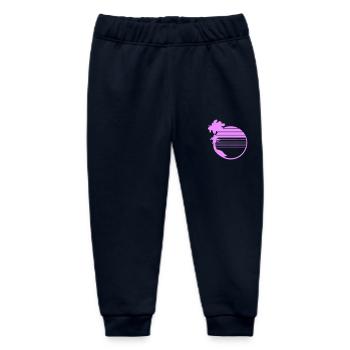 Palmen Insel Bäume Strand Streifen Meer Reise Pink - Baby Organic Jogginghose Baby Tumbler von Stanley/Stella - Navy - Vorne
