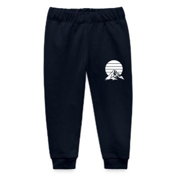 mountains mountains - Baby Organic Sweatpants by Stanley/Stella - navy - Front
