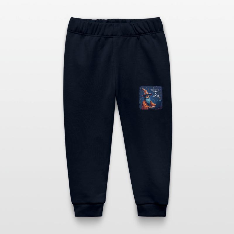 I'm Not a Coder I'm a Digital Wizard Programmer Baby Organic Sweatpants by Stanley/Stella