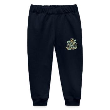 om with ganesha e 204 - Baby Organic Sweatpants by Stanley/Stella - navy - Front