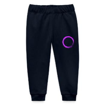 Circle purple vector - Baby Organic Sweatpants by Stanley/Stella - navy - Front