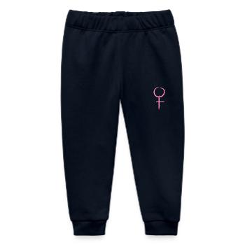 Venus symbol woman girl Venus symbol gift - Baby Organic Sweatpants by Stanley/Stella - navy - Front