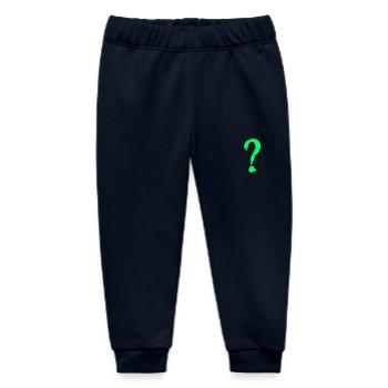 Question mark green - Baby Organic Sweatpants by Stanley/Stella - navy - Front