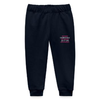 Gymnasium Einschulung Schulbeginn Geschenk - Baby Organic Jogginghose Baby Tumbler von Stanley/Stella - Navy - Vorne