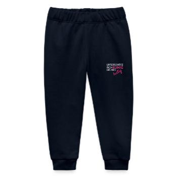 Unterschätz mich ruhig Spruch lustig Geschenk - Baby Organic Jogginghose Baby Tumbler von Stanley/Stella - Navy - Vorne