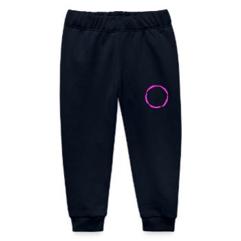 Circle symbol circle shape New variant - Baby Organic Sweatpants by Stanley/Stella - navy - Front