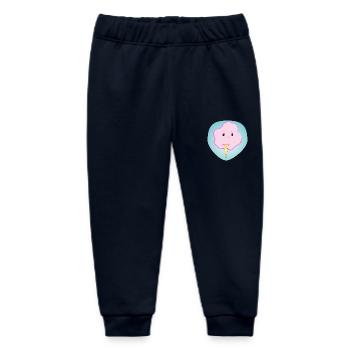 Happy cotton candy - gift - gift idea - Baby Organic Sweatpants by Stanley/Stella - navy - Front