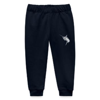 Elegant swordfish predatory bony fish - Baby Organic Sweatpants by Stanley/Stella - navy - Front