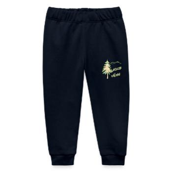 nature 40 fir and mountains e 1 - Baby Organic Sweatpants by Stanley/Stella - navy - Front