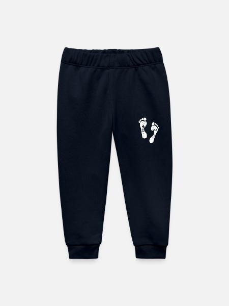 Fußabdrücke im Sand - Baby Organic Jogginghose Baby Tumbler von Stanley/Stella - Navy