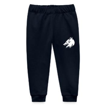 Wolf Kopf Porträt Tattoo Style - Baby Organic Jogginghose Baby Tumbler von Stanley/Stella - Navy - Vorne